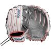 Wilson Fall 2024 A2000® Fastpitch Gloves(White/Rose Gold/Grey)