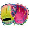 Wilson Fall 2025 A2000® Baseball Gloves(Blue/Optic Yellow/Pink)