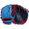 Wilson Winter 2025 A2000® Baseball Gloves(Sky Blue/Navy/Red)
