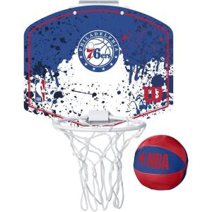 WILSON NBA Team Mini Basketball Hoops(Philadelphia 76ers)