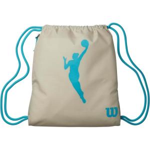 WILSON WNBA Heir Sport Drawstring Bag – Beige/Turquoise