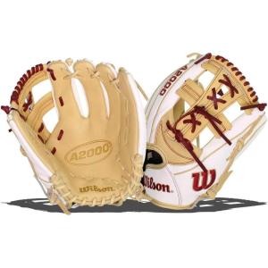 Wilson 2021 2021 A2000 FP75SS 11.75″ Infield Fastpitch Glove – Right Hand Throw, Blonde/White/Red