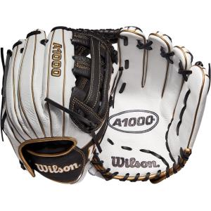 Wilson 2022 A1000 IF12 12″ Infield Fastpitch Glove – Right Hand Throw, White/Black/Gold