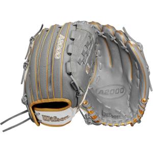 Wilson A2000 Outfield Fastpitch Gloves(Grey/White/Blonde)
