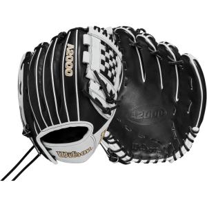 Wilson A2000 P12 12″ Pitcher’s Fastpitch Gloves(Black/White/Blonde)