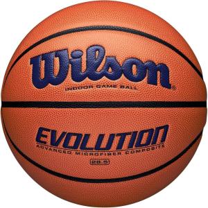 Wilson Evolution Indoor Game Basketballs – Size 5, Size 6 and Size 7(Navy/Brown)