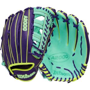 Wilson Fall 2025 A2000® Baseball Gloves(Purple/Seafoam/Optic Yellow)