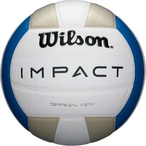 Wilson Indoor Recreational Volleyballs – Official Size(Blue/Silver/White)