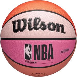 Wilson NBA Forge Indoor/Outdoor Basketball – Teal, Size 7-29.5″(Pink Gradient)