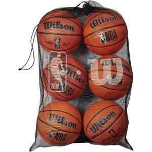 Wilson NBA Mesh Basketball Bag – Holds 6 Balls