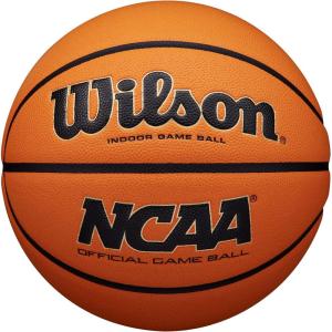 Wilson NCAA Evo NXT Official Indoor Game Basketballs – Sizes 6 and 7(Black/Orange)