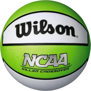 Wilson NCAA Killer Crossover Outdoor Basketball – 29.5″, 28.5″, 27.5″(Lime/White)