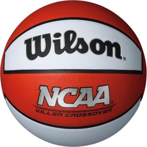 Wilson NCAA Killer Crossover Outdoor Basketball – 29.5″, 28.5″, 27.5″(Red/White)