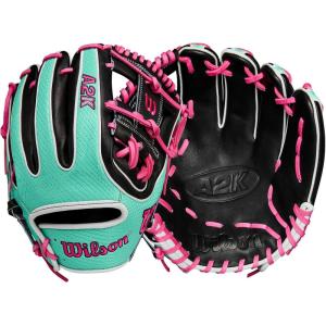 Wilson Summer 2025 A2K® Baseball Gloves(Black/Seafoam/Flamingo)