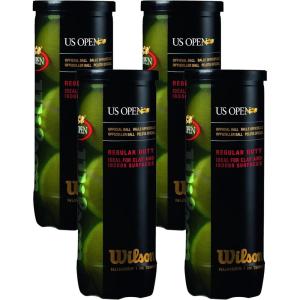 Wilson US Open Tennis Balls – 3 Balls(12 Count (4 packs of 3) – Regular Duty)