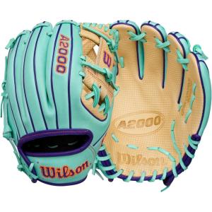 Wilson Winter 2025 A2000® Baseball Gloves(Seafoam/Blonde/Purple)