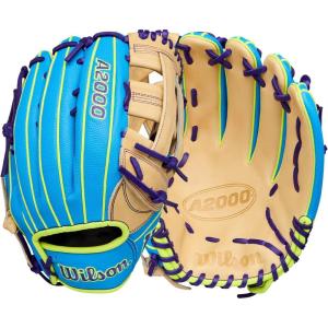 Wilson Winter 2025 A2000® Baseball Gloves(Sky Blue/Blonde/Optic Yellow)