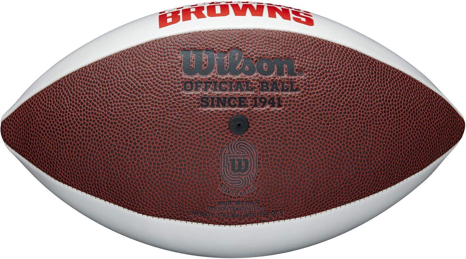 imageWilson NFL Live Team Autograph FootballCleveland Browns