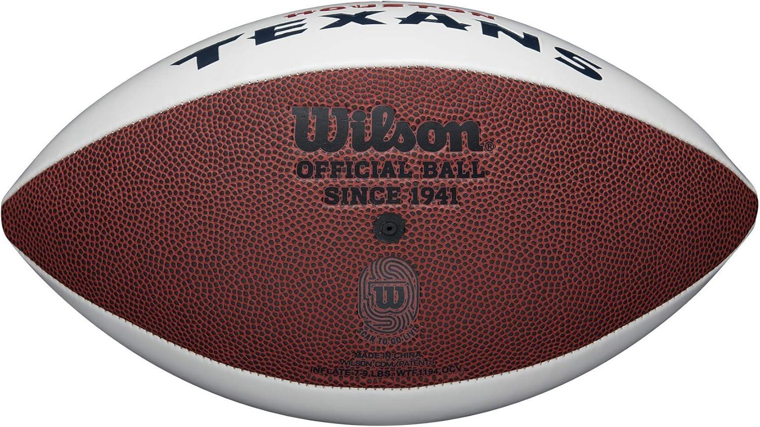 imageWilson NFL Live Team Autograph FootballHouston Texans