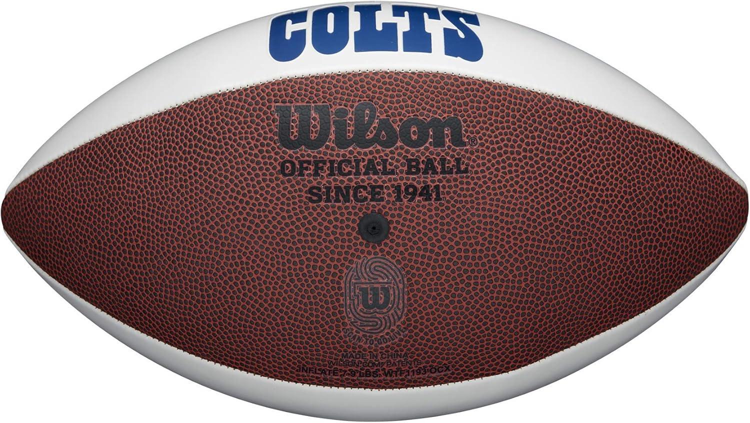 imageWilson NFL Live Team Autograph FootballIndianapolis Colts