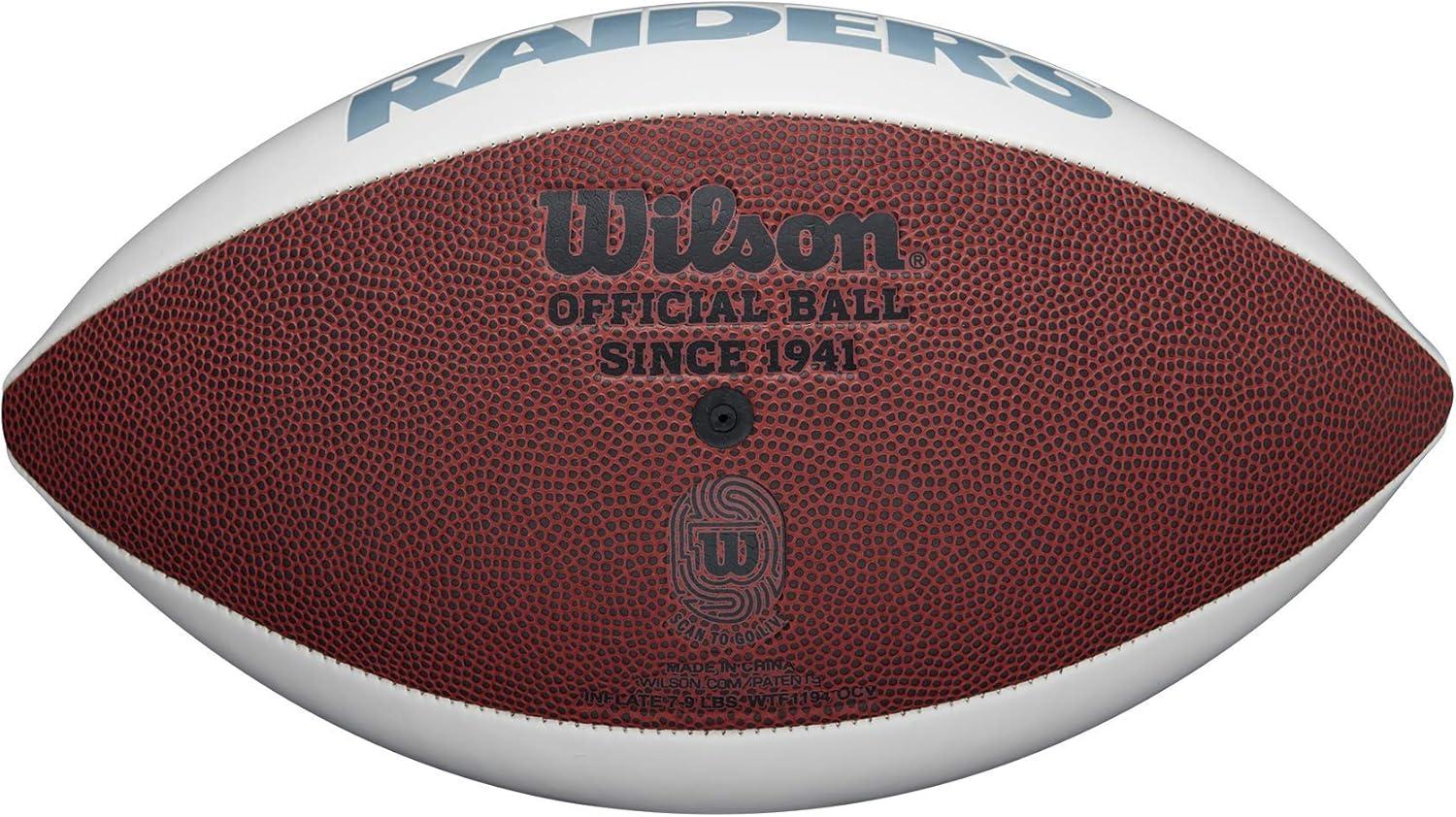 imageWilson NFL Live Team Autograph FootballLas Vegas Raiders