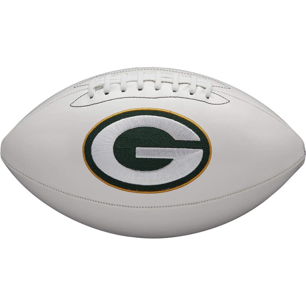 imageWilson NFL Live Team Autograph FootballGreen Bay Packers