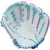 Wilson 2026 A500 Siren Fastpitch Softball Gloves(White/Purple/Seafoam)