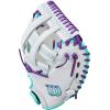 Wilson 2026 A500 Siren Fastpitch Softball Gloves(White/Seafoam/Purple)