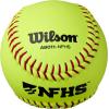 Wilson A9011 Collegiate and HS NFHS Leather Polycore Softballs – 12 Pack, Yellow(Yellow)