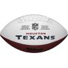 Wilson NFL Live Team Autograph Football(Houston Texans)