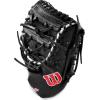 Wilson Trainer Baseball Gloves – Black/Red(Black/Red)