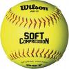 WILSON WTA9317T 11-Inch Optic Yellow Soft Compression Center Optic Yellow Softballs (1-Dozen)