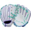 Wilson 2026 A500 Siren Fastpitch Softball Gloves(White/Purple/Seafoam)