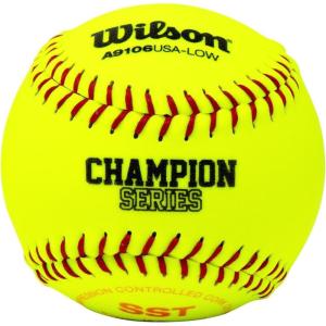 Wilson A9106 12″ ASA Championship Series Synthetic SST Softball 1 Dozen(12-Inch)