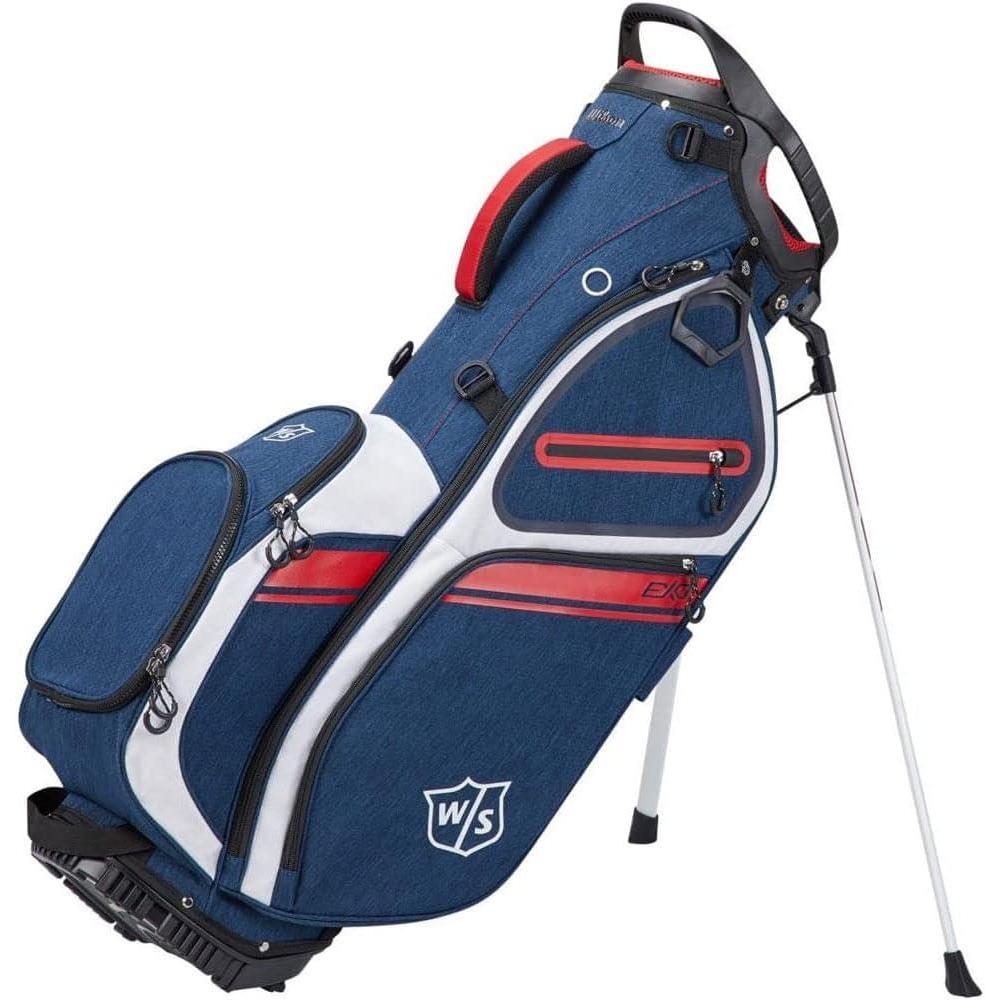 imageWilson Staff EXO II Mens Golf BagNavyWhiteRed