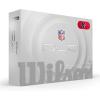 Wilson 2025 Duo Soft NFL Golf Ball – 12 Balls, White, Atlanta Falcons(Houston Texans)