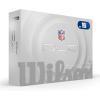 Wilson 2025 Duo Soft NFL Golf Ball – 12 Balls, White, Atlanta Falcons(New York Giants)