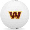 Wilson 2025 Duo Soft NFL Golf Ball – 12 Balls, White, Atlanta Falcons(Washington Commanders)