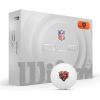 Wilson 2025 Duo Soft NFL Golf Ball – 12 Balls, White, Atlanta Falcons(Chicago Bears)