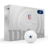 Wilson 2025 Duo Soft NFL Golf Ball – 12 Balls, White, Atlanta Falcons(Dallas Cowboys)
