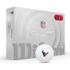 Wilson 2025 Duo Soft NFL Golf Ball – 12 Balls, White, Atlanta Falcons(Houston Texans)