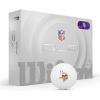 Wilson 2025 Duo Soft NFL Golf Ball – 12 Balls, White, Atlanta Falcons(Minnesota Vikings)