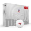 Wilson 2025 Duo Soft NFL Golf Ball – 12 Balls, White, Atlanta Falcons(Tampa Bay Buccaneers)