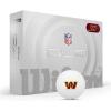Wilson 2025 Duo Soft NFL Golf Ball – 12 Balls, White, Atlanta Falcons(Washington Commanders)