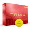 Wilson 2025 Triad Golf Balls – White, 12 Balls(Yellow)