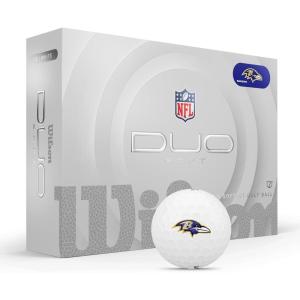 Wilson 2025 Duo Soft NFL Golf Ball – 12 Balls, White, Atlanta Falcons(Baltimore Ravens)