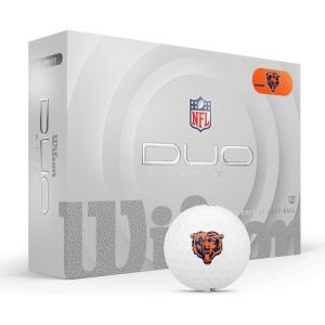 Wilson 2025 Duo Soft NFL Golf Ball – 12 Balls, White, Atlanta Falcons(Chicago Bears)