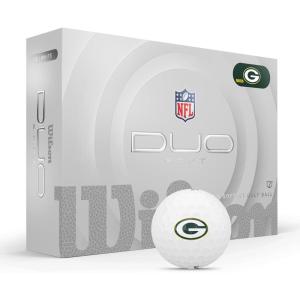 Wilson 2025 Duo Soft NFL Golf Ball – 12 Balls, White, Atlanta Falcons(Green Bay Packers)