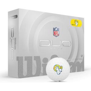 Wilson 2025 Duo Soft NFL Golf Ball – 12 Balls, White, Atlanta Falcons(Los Angeles Rams)