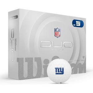 Wilson 2025 Duo Soft NFL Golf Ball – 12 Balls, White, Atlanta Falcons(New York Giants)